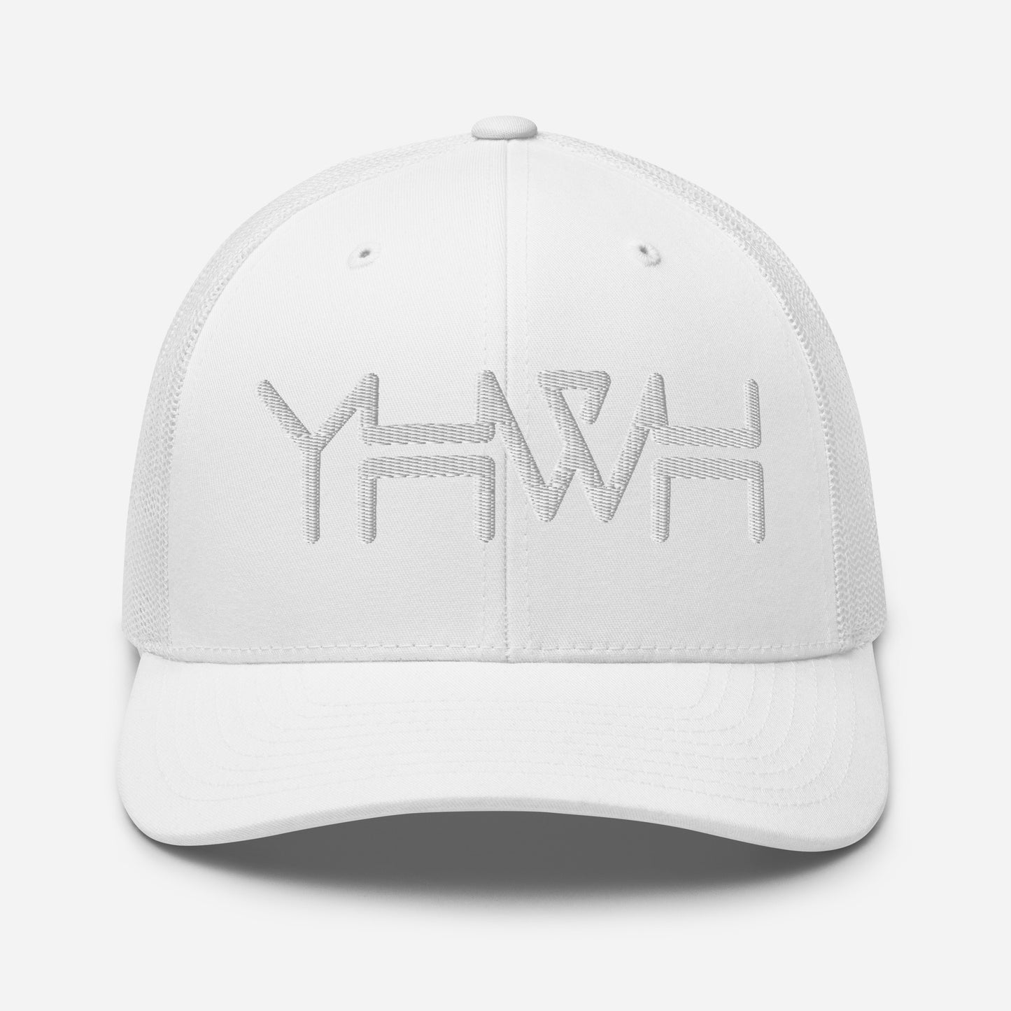 YHWH - Retro Trucker - White