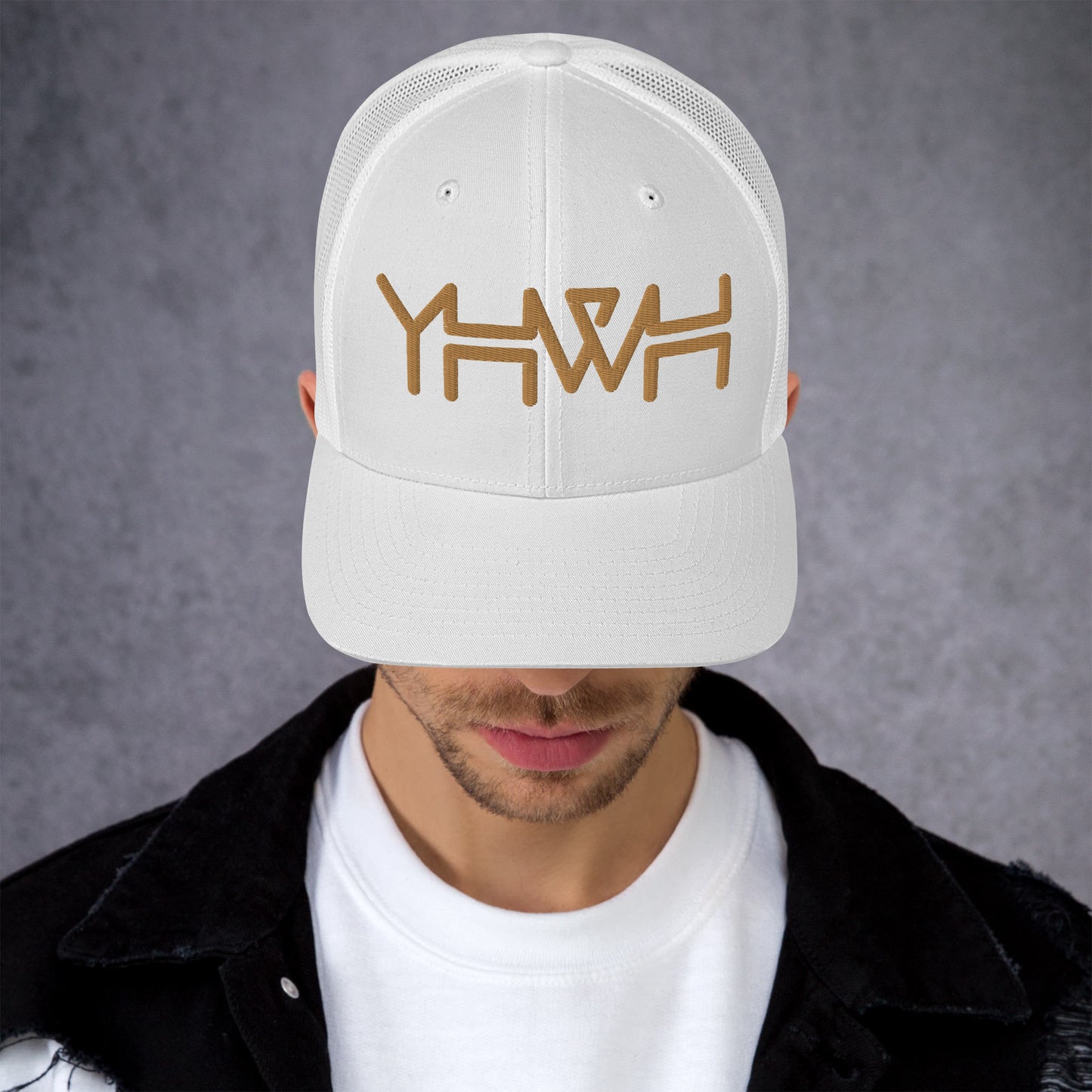 YHWH - Retro Trucker - Gold