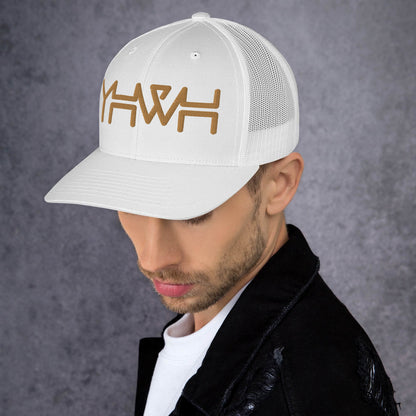 YHWH - Retro Trucker - Gold