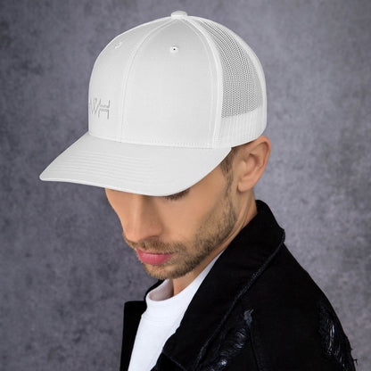 YHWH - Retro Trucker - White Edge