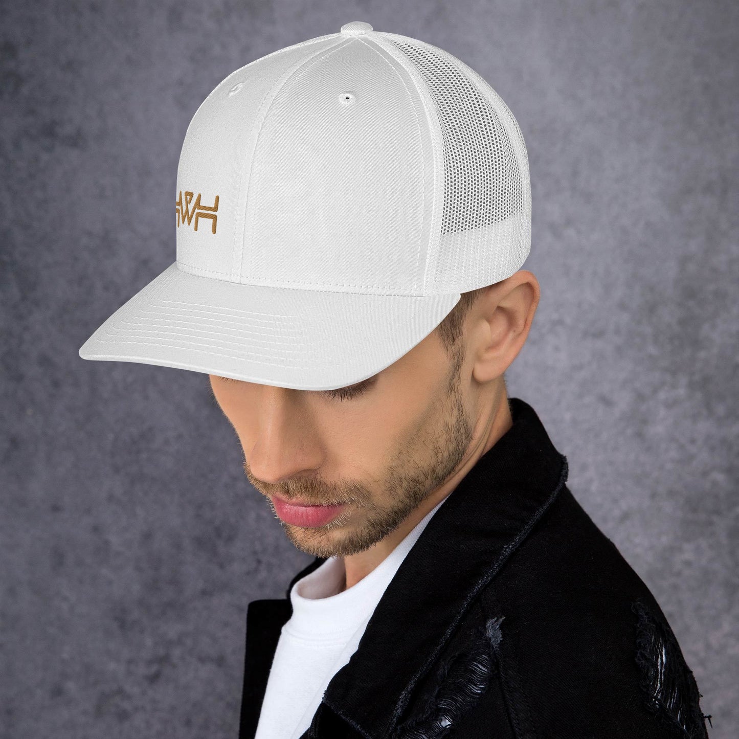 YHWH - Retro Trucker - Gold Edge