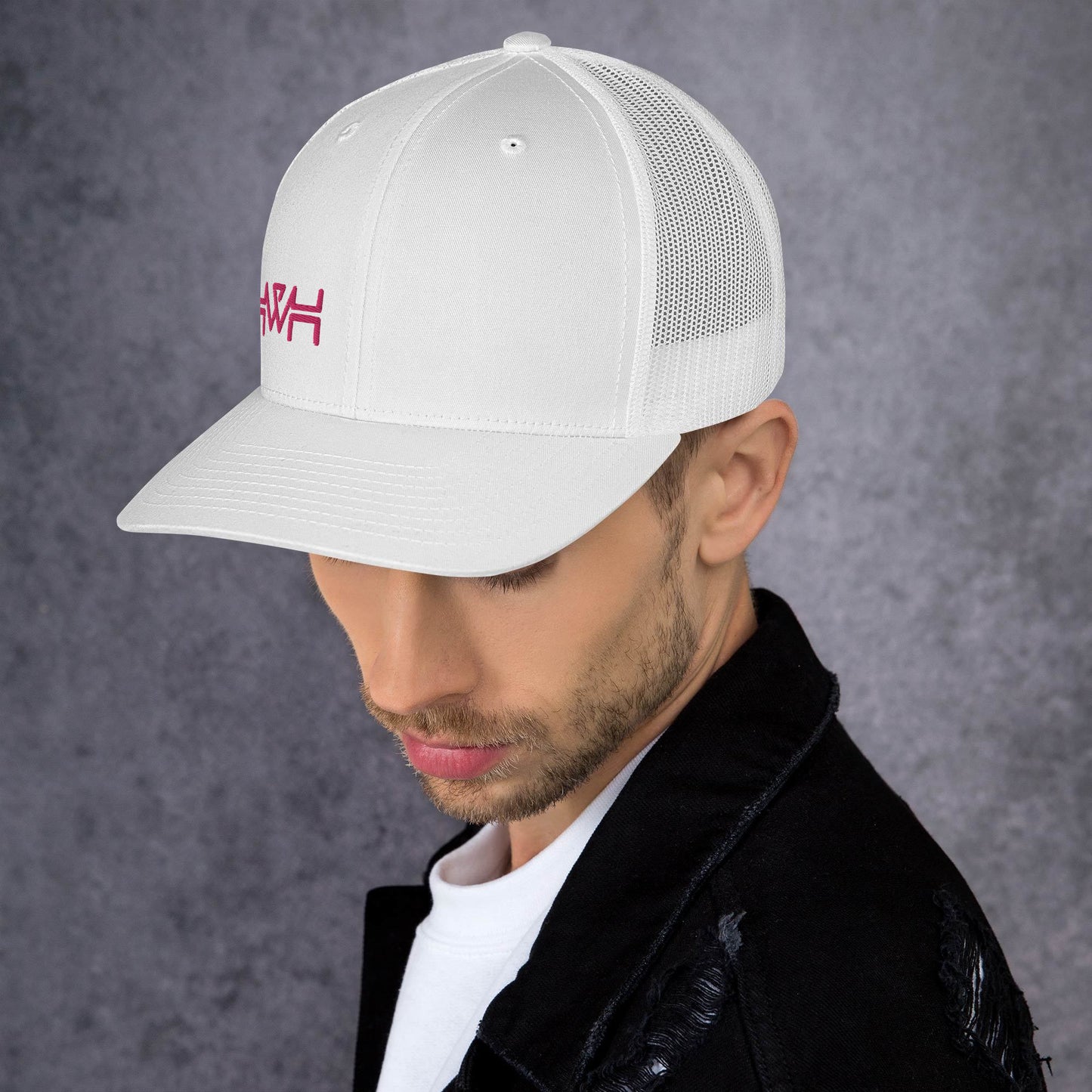 YHWH - Retro Trucker - Pink Edge