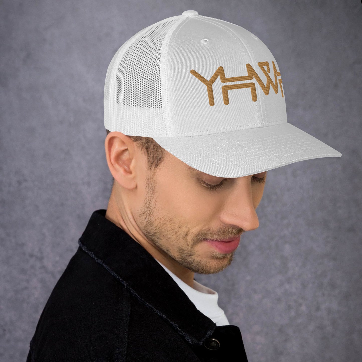 YHWH - Retro Trucker - Gold