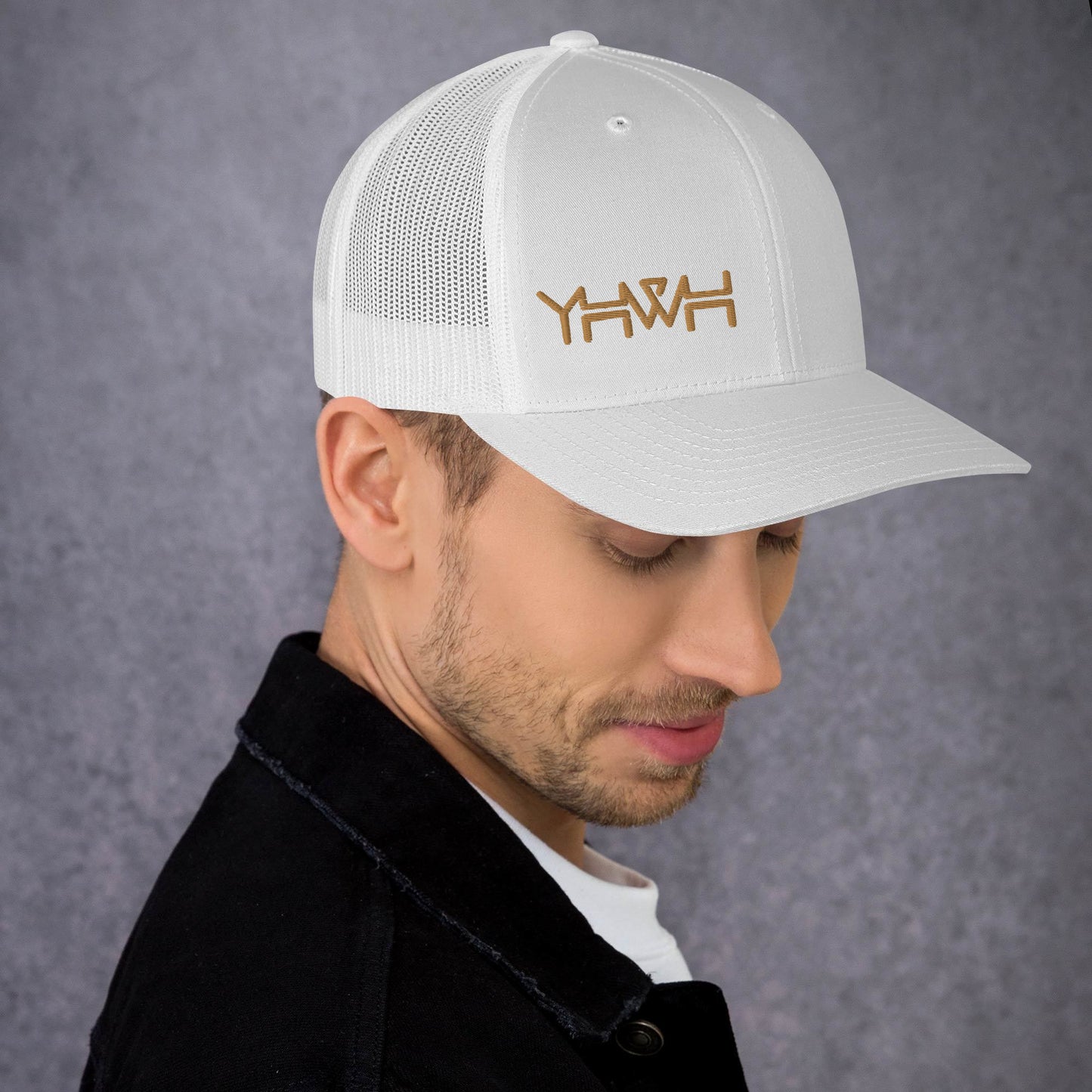 YHWH - Retro Trucker - Gold Edge