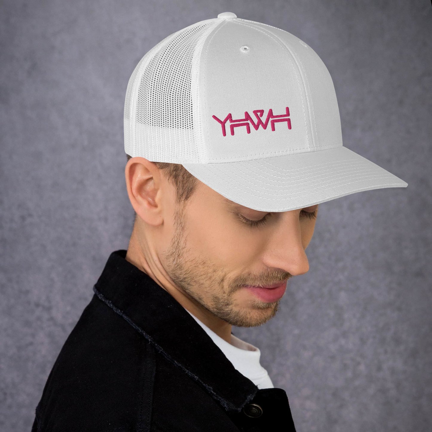 YHWH - Retro Trucker - Pink Edge