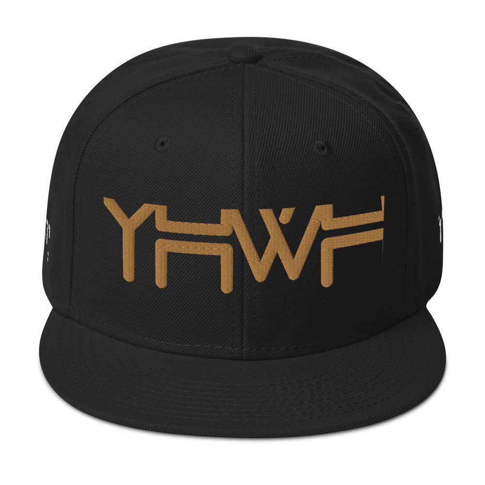 YHWH - Snapback - Gold-White Crown