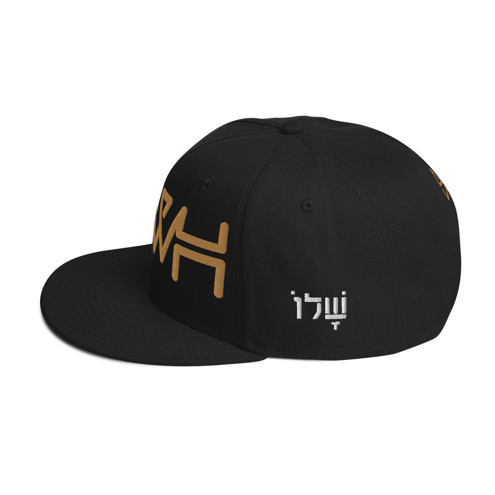 YHWH - Snapback - Gold-White Crown