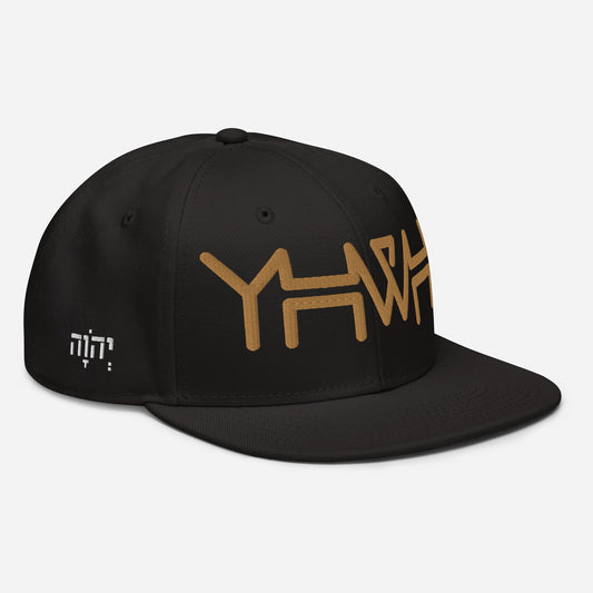 YHWH - Snapback - Gold-White Crown