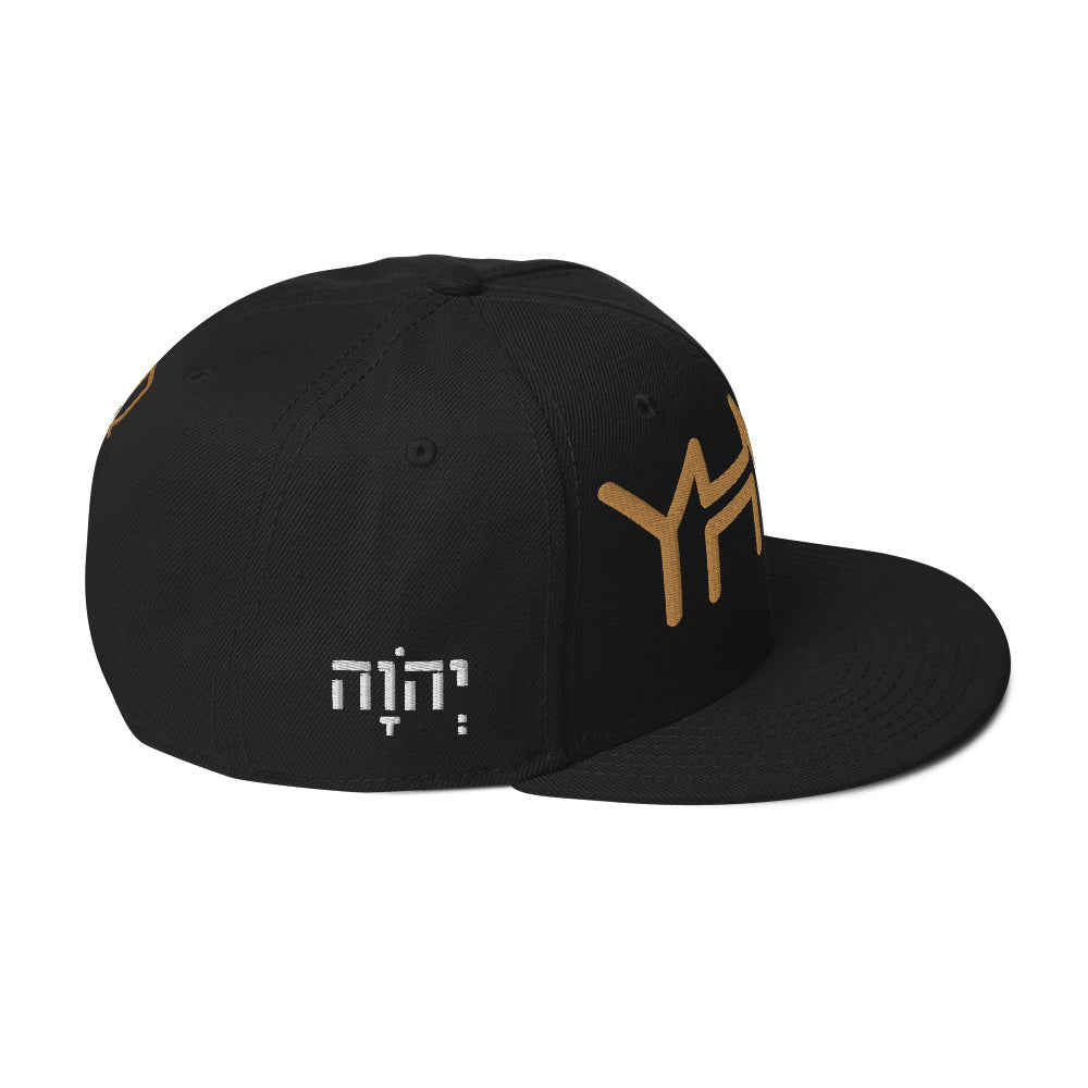 YHWH - Snapback - Gold-White Crown