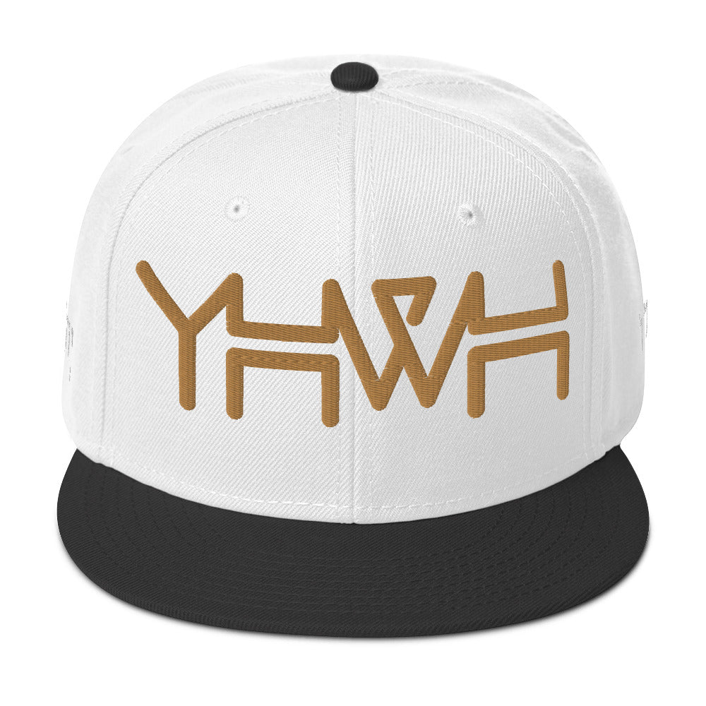 YHWH - Snapback - Gold-White Crown