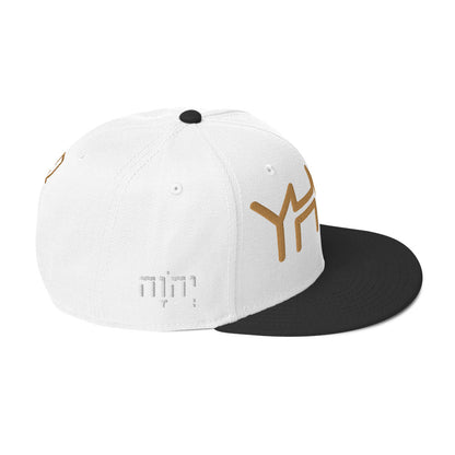 YHWH - Snapback - Gold-White Crown