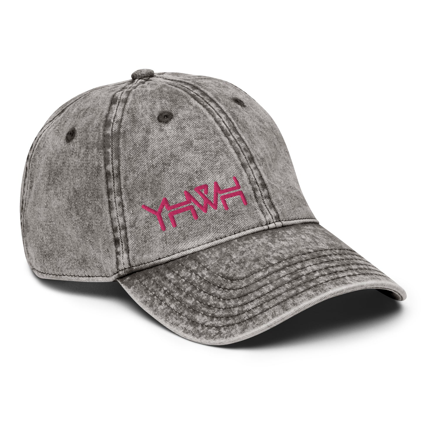 YHWH - Dad Hat Vintage Buckle - Pink Edge