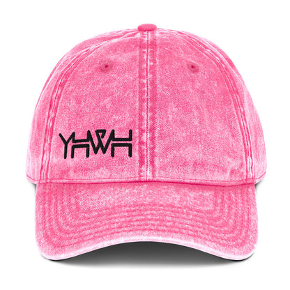 YHWH - Dad Hat Vintage Buckle - Black Edge