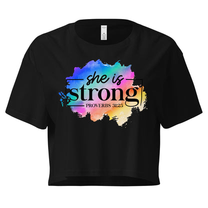 Women’s crop top - She Is Strong