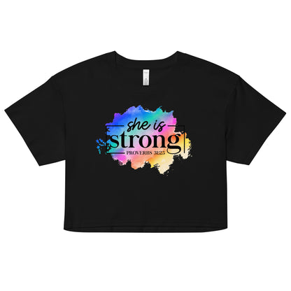 Women’s crop top - She Is Strong