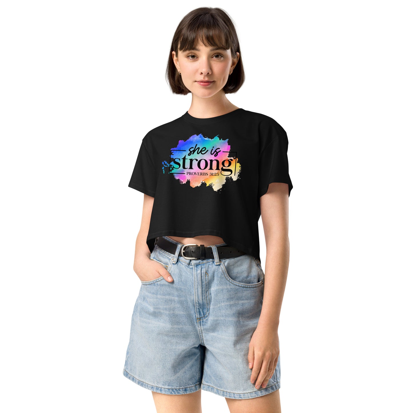 Women’s crop top - She Is Strong