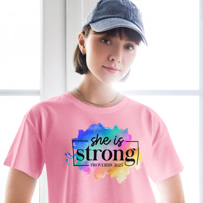 Women’s crop top - She Is Strong