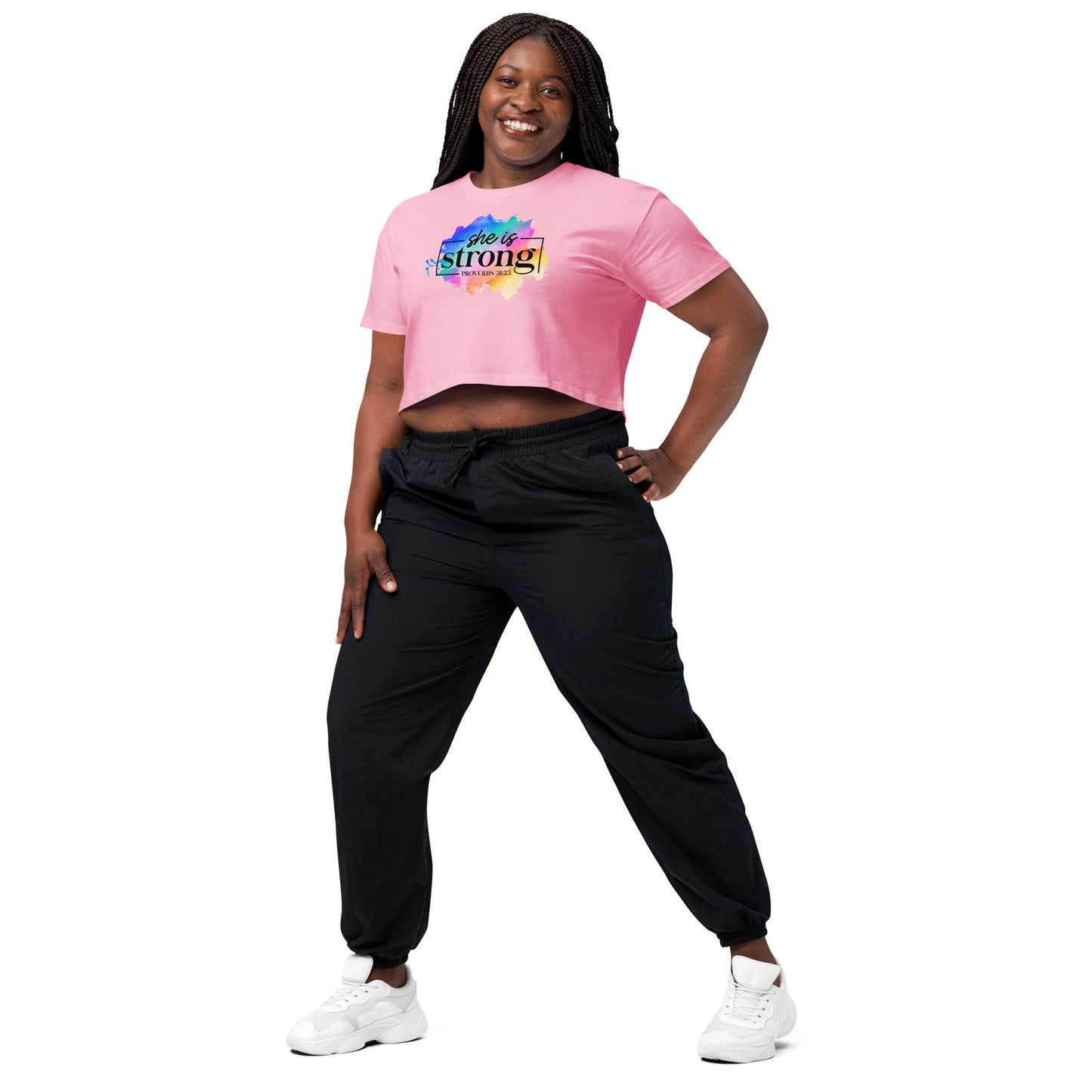 Women’s crop top - She Is Strong