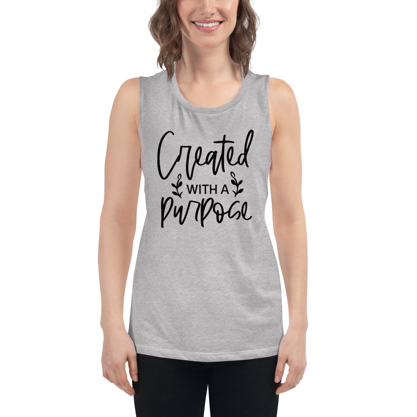 Ladies’ Muscle Tank - Created With A Purpose