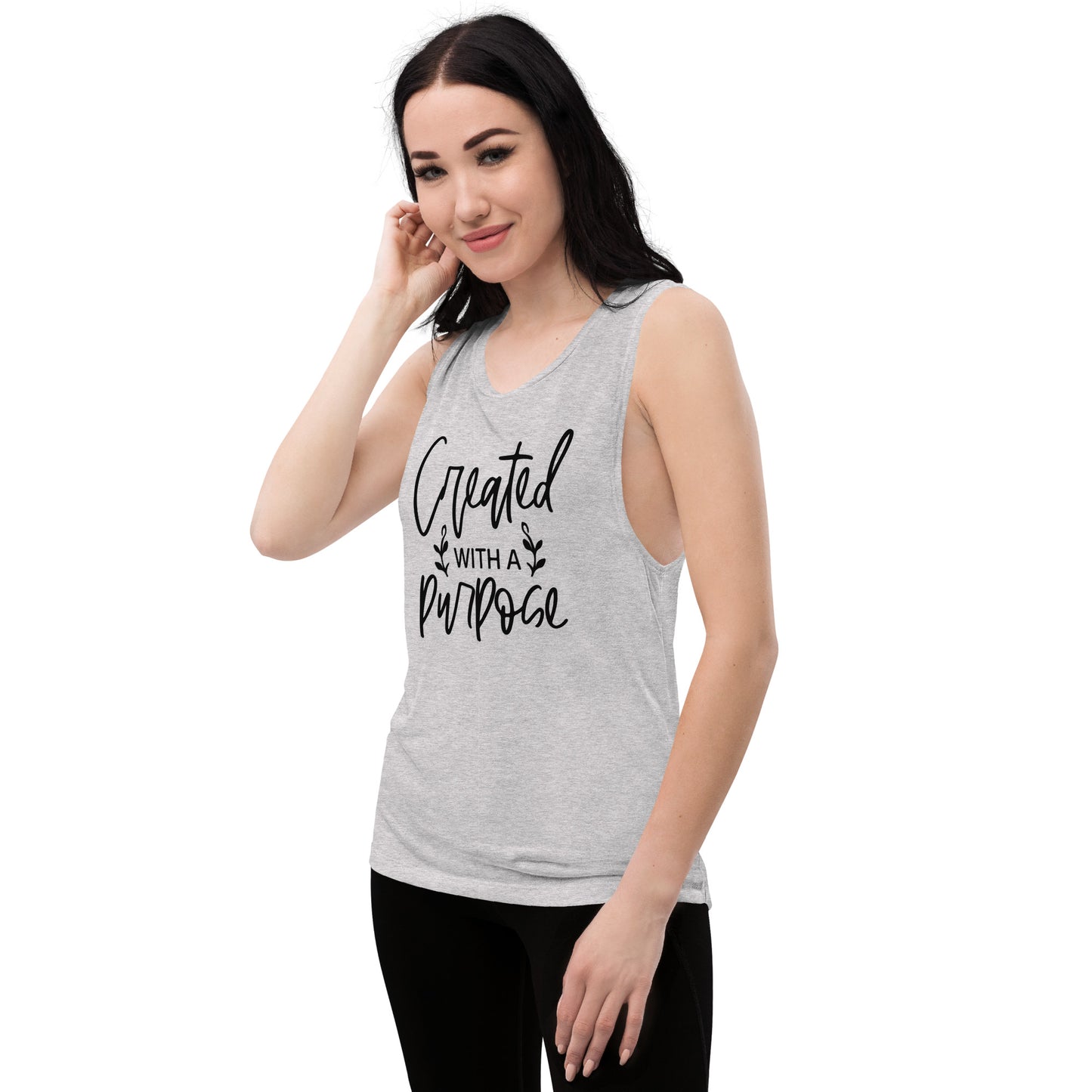 Ladies’ Muscle Tank - Created With A Purpose