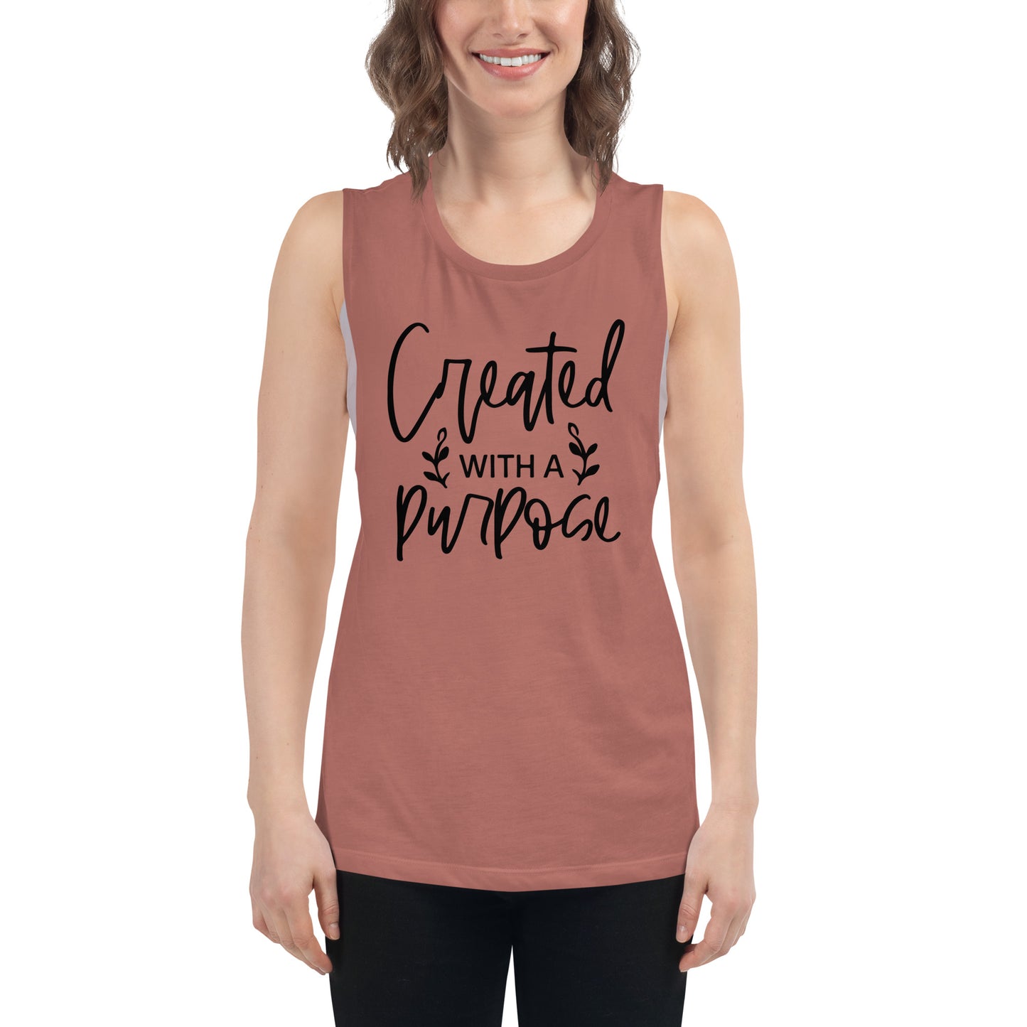 Ladies’ Muscle Tank - Created With A Purpose