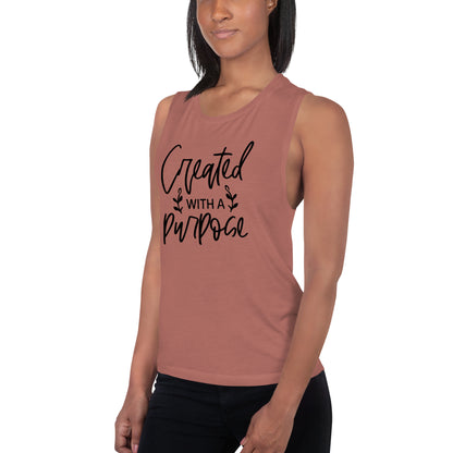 Ladies’ Muscle Tank - Created With A Purpose