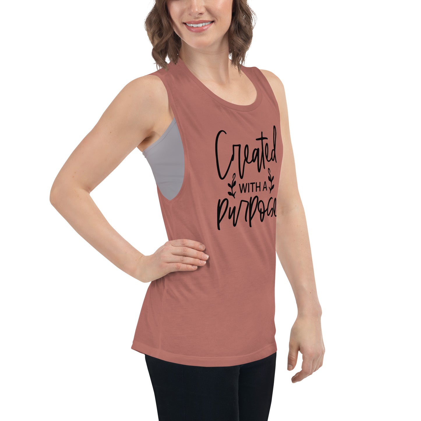 Ladies’ Muscle Tank - Created With A Purpose