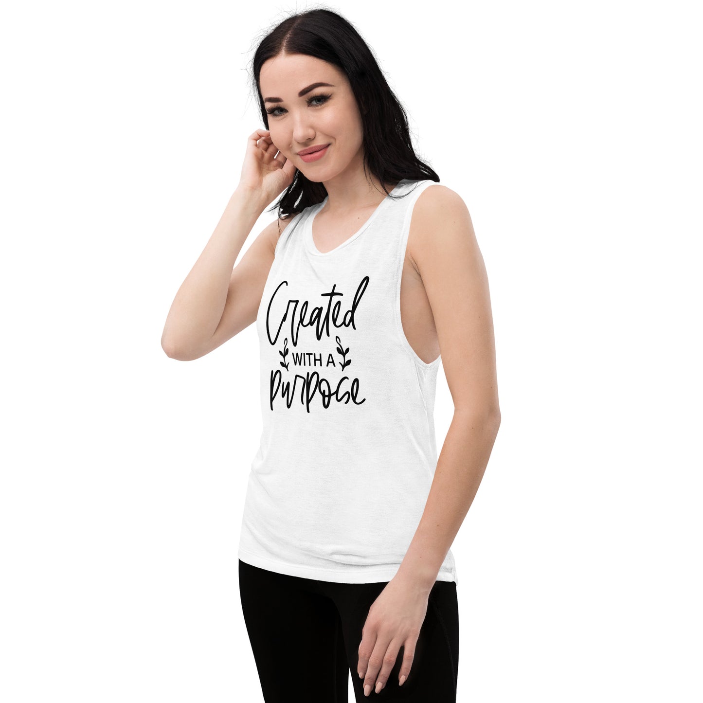 Ladies’ Muscle Tank - Created With A Purpose