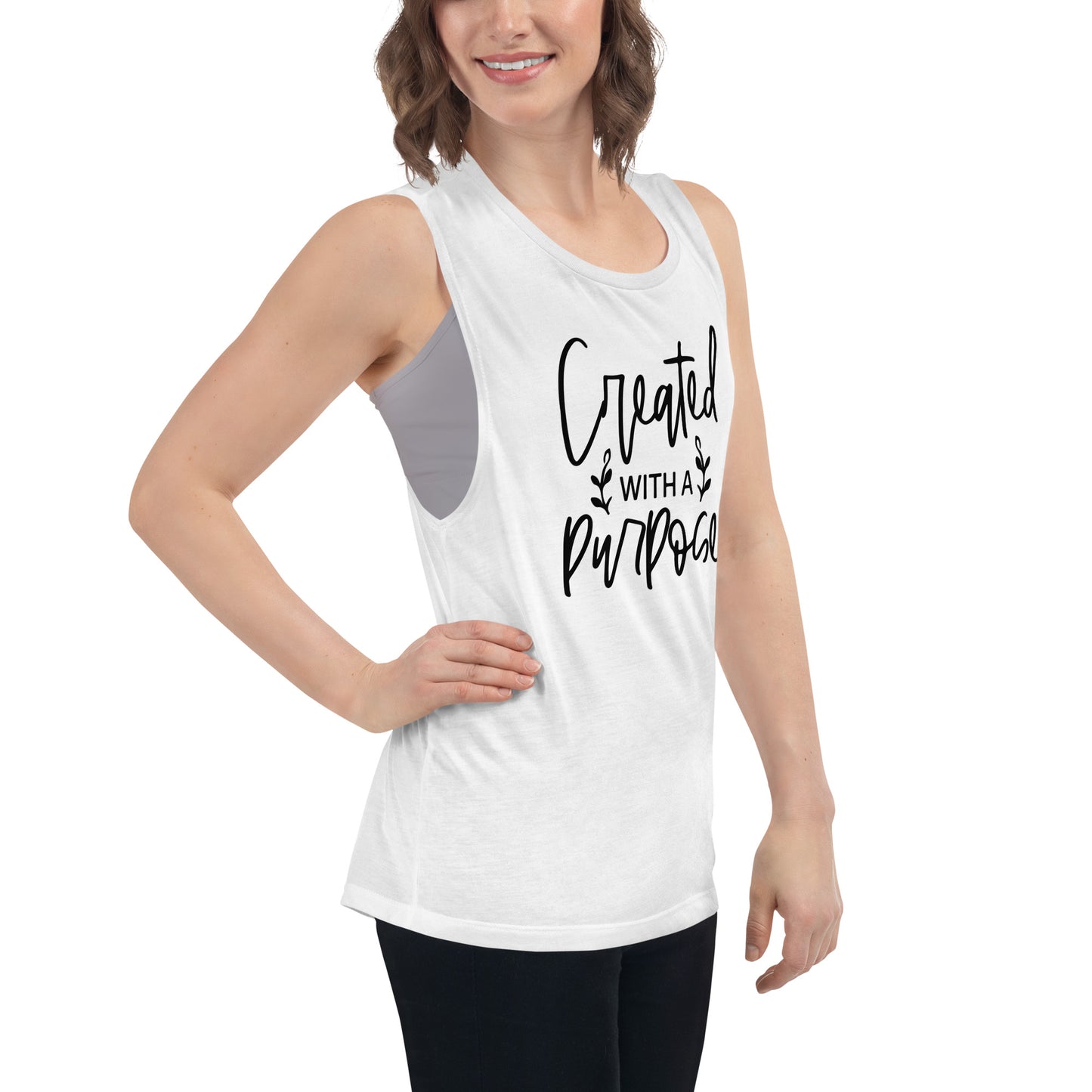 Ladies’ Muscle Tank - Created With A Purpose