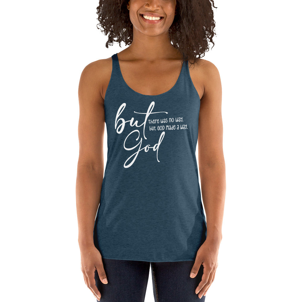 But God - Women's Racerback Tank