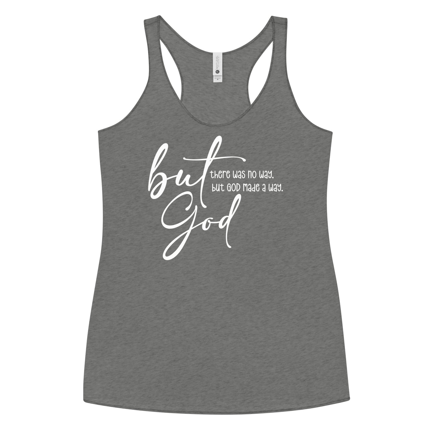 But God - Women's Racerback Tank