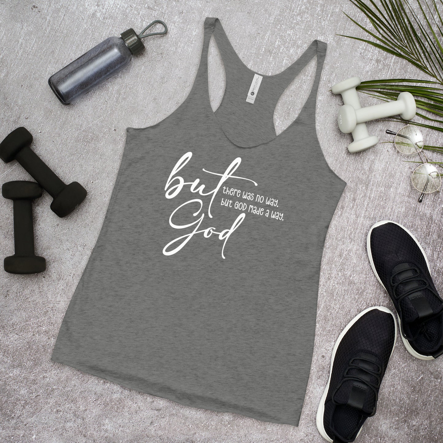 But God - Women's Racerback Tank