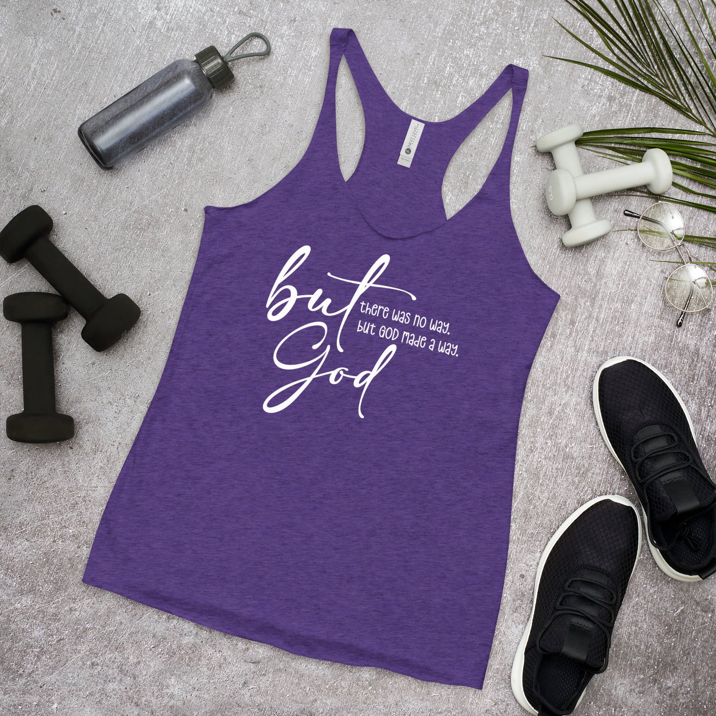 But God - Women's Racerback Tank