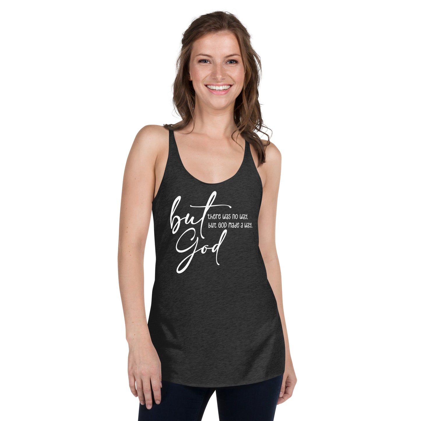 But God - Women's Racerback Tank