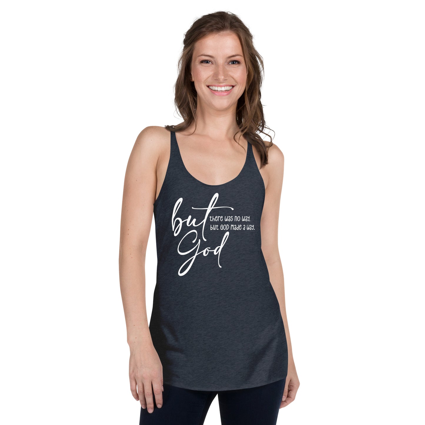 But God - Women's Racerback Tank