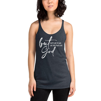 But God - Women's Racerback Tank