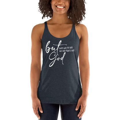 But God - Women's Racerback Tank