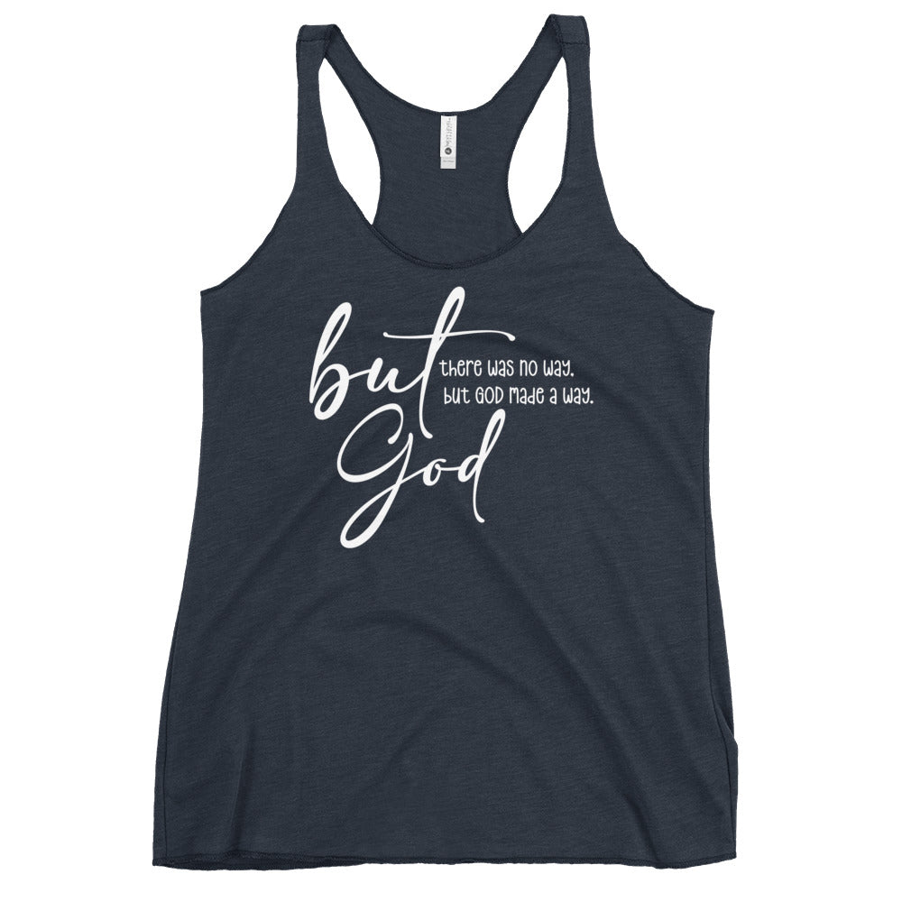 But God - Women's Racerback Tank