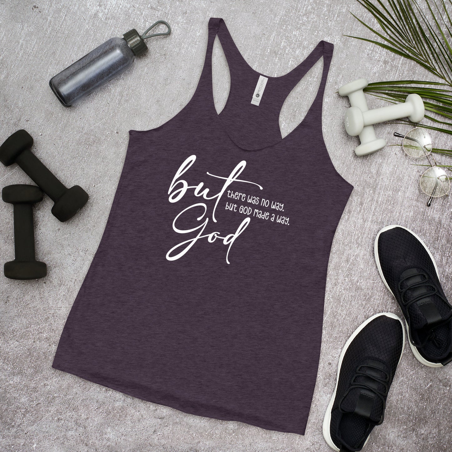 But God - Women's Racerback Tank