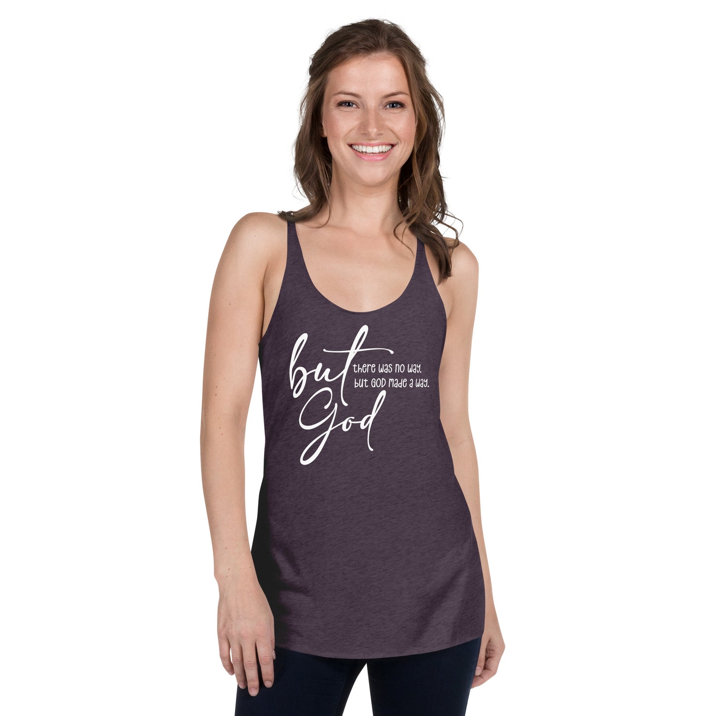 But God - Women's Racerback Tank