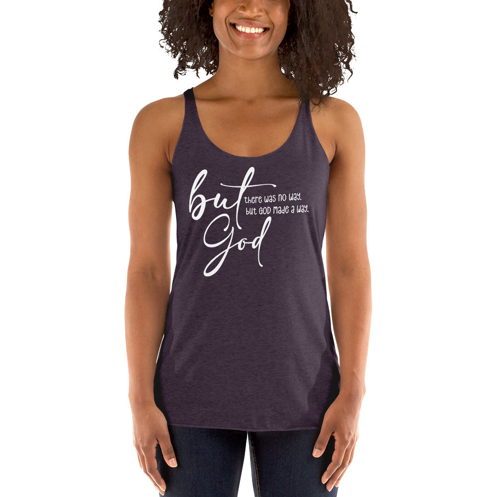 But God - Women's Racerback Tank