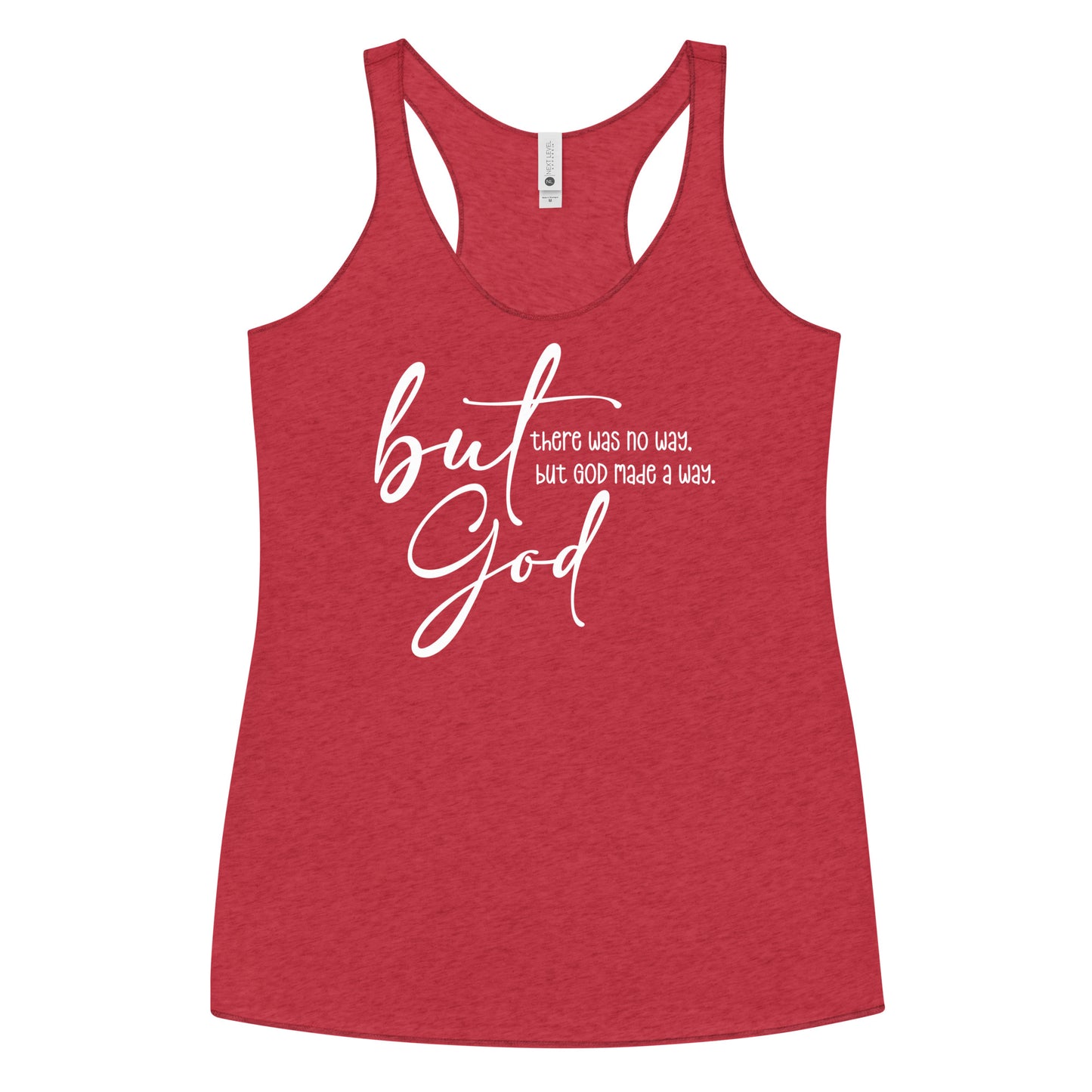 But God - Women's Racerback Tank