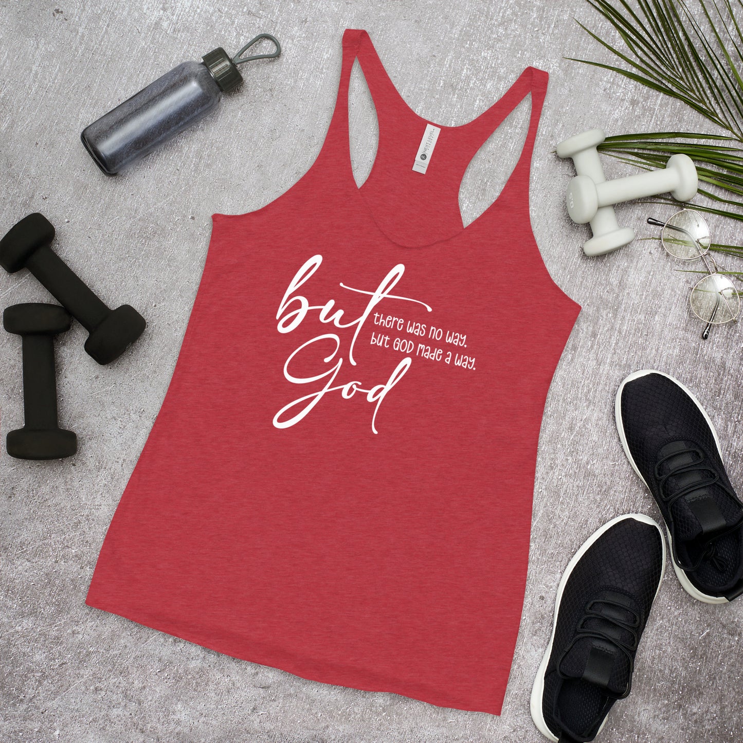 But God - Women's Racerback Tank