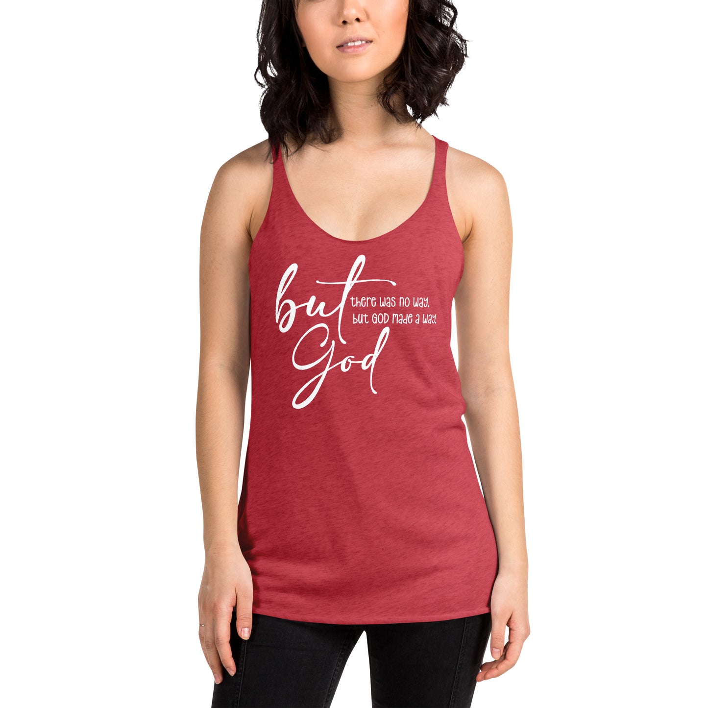 But God - Women's Racerback Tank